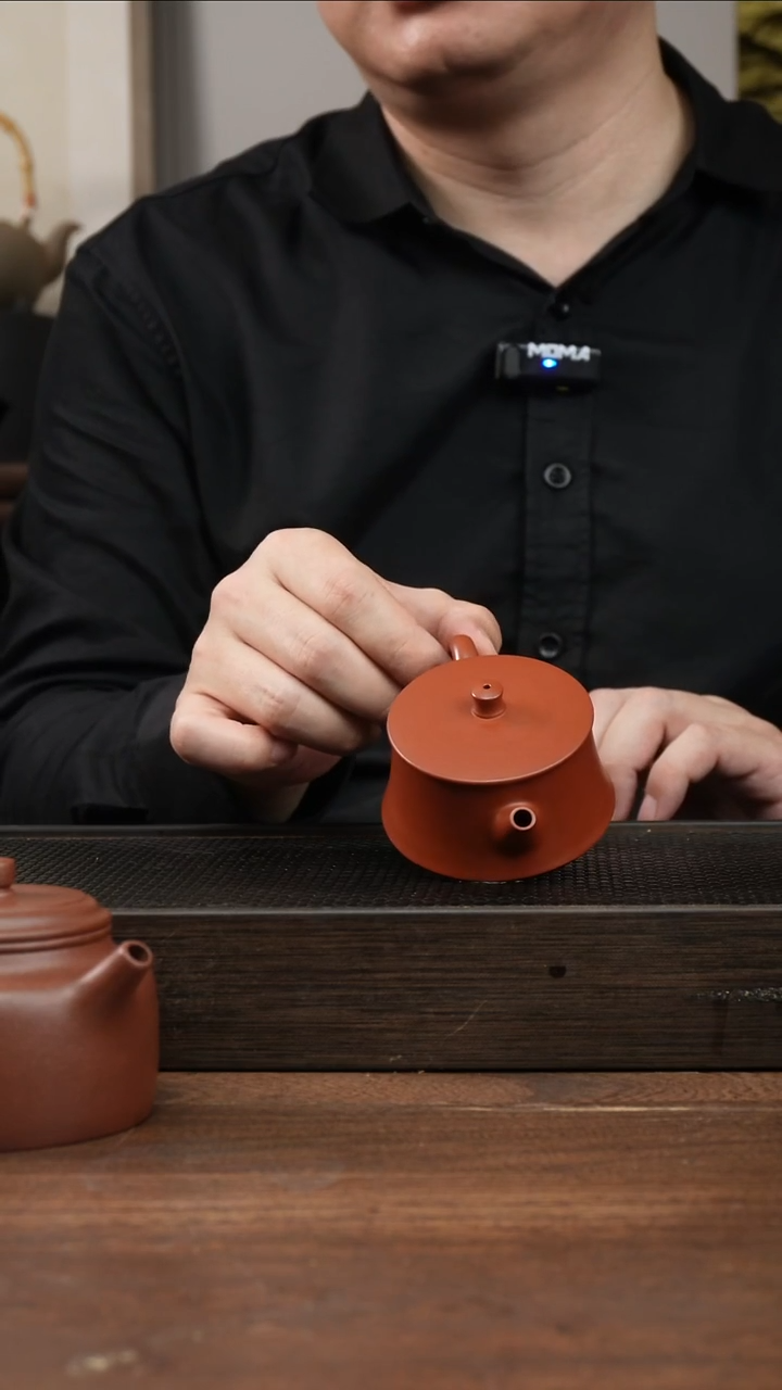 茶杯紫砂朱泥小云柱     100CC  