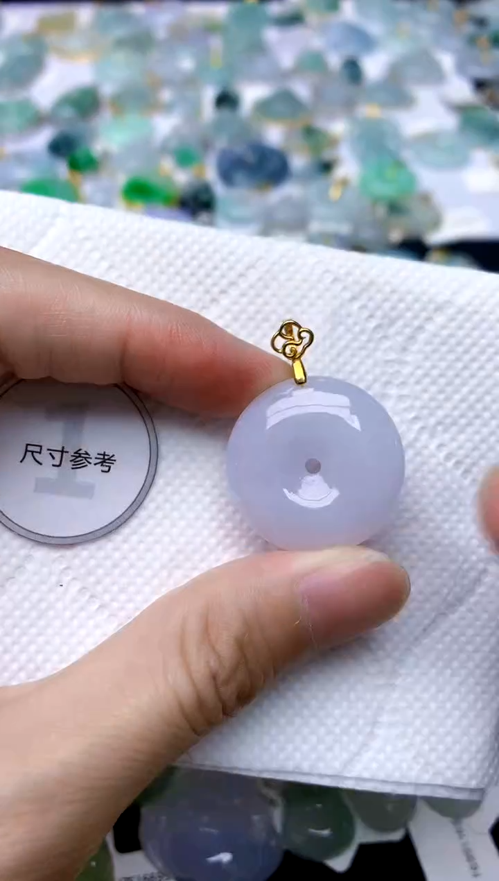 颈饰银S925镶嵌翡翠天然A货翡翠