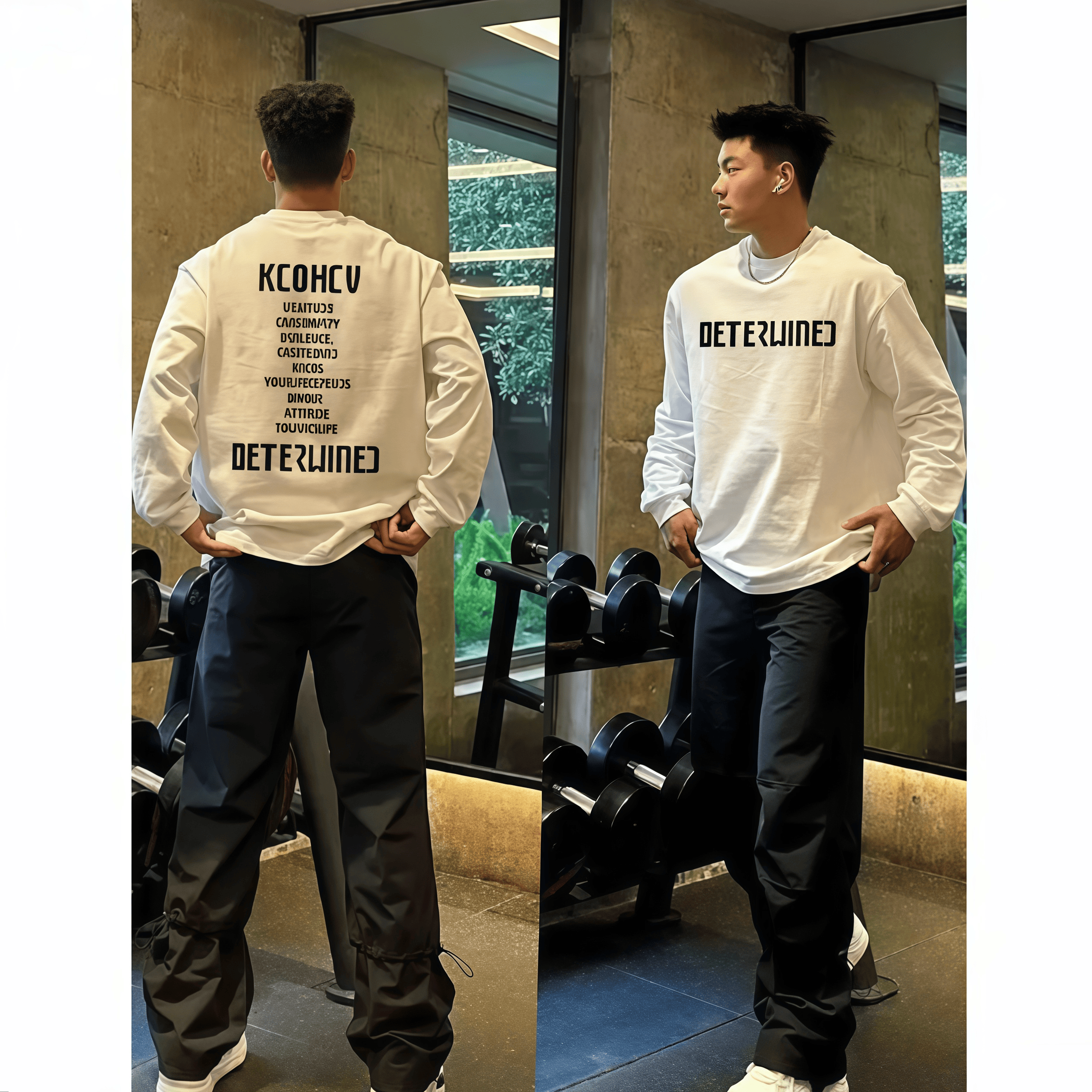 瑞臻新款潮牌高档时尚宽松版无帽圆领男女款薄款卫衣[DET]
