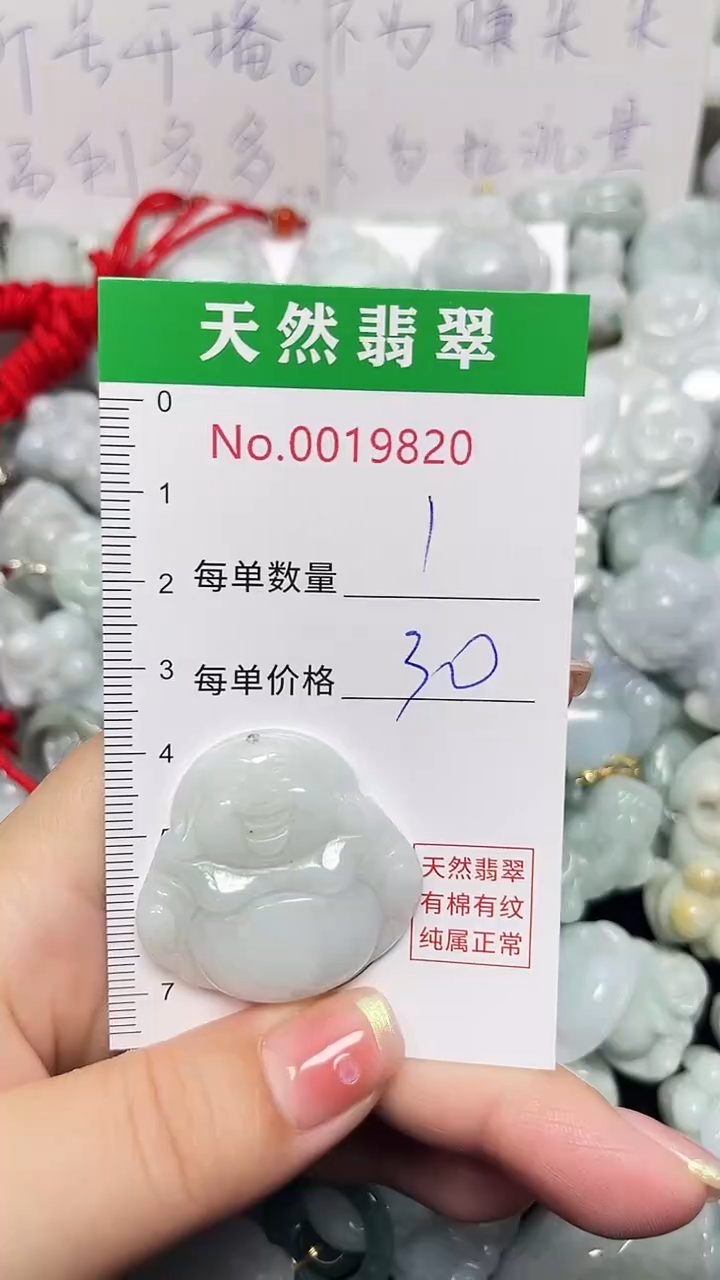 翡翠未镶嵌吊坠(不含链)9820