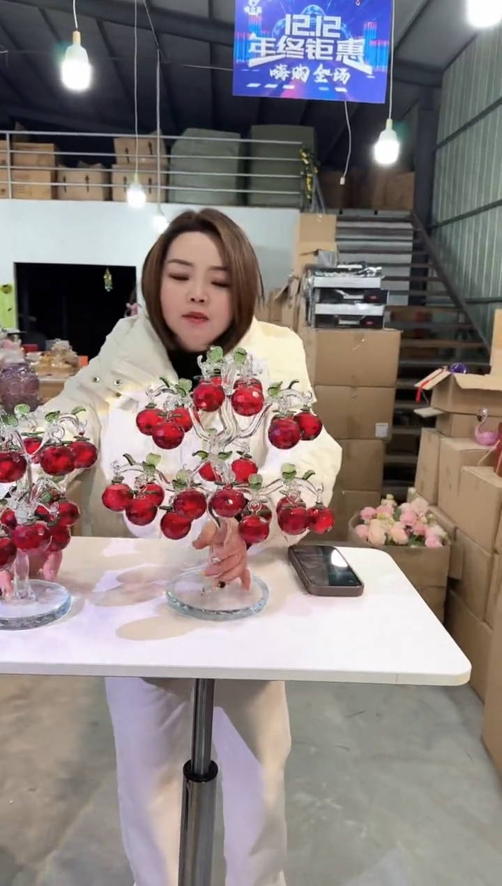 【闪购商品】玻璃于清花器W-早77