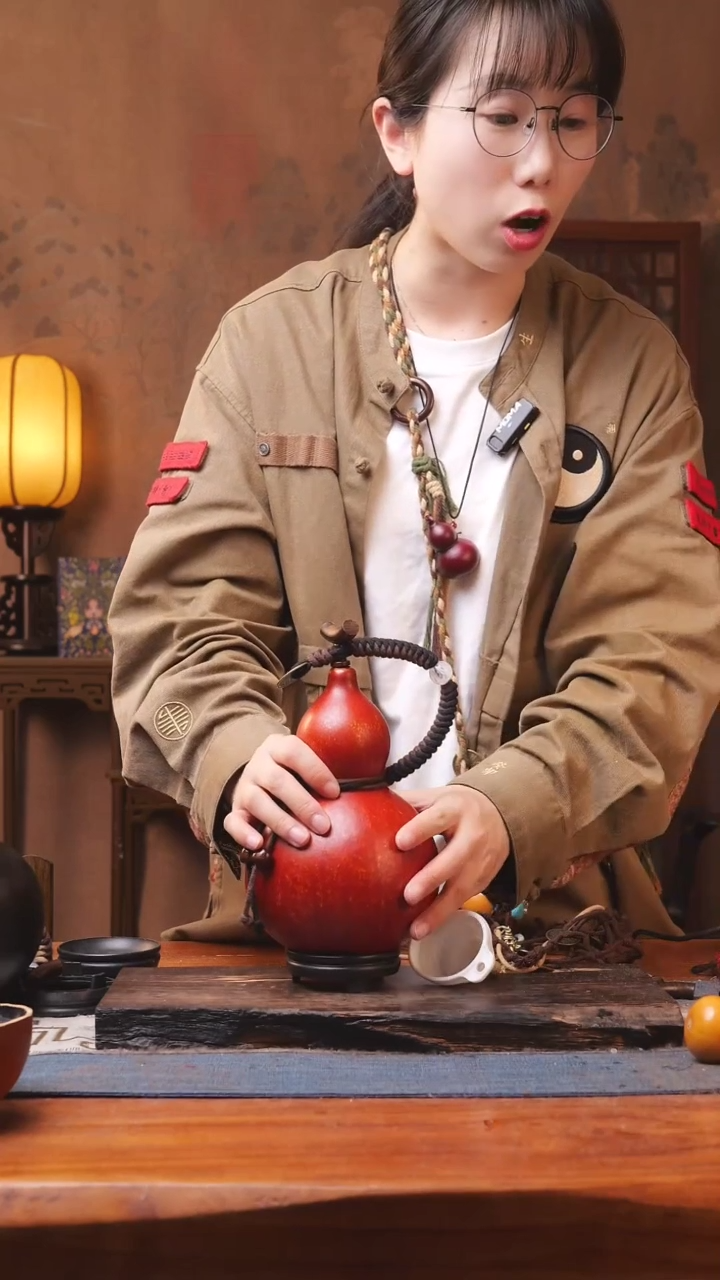 【闪购商品】435号精品大漆葫芦防腐防渗装水茶酒