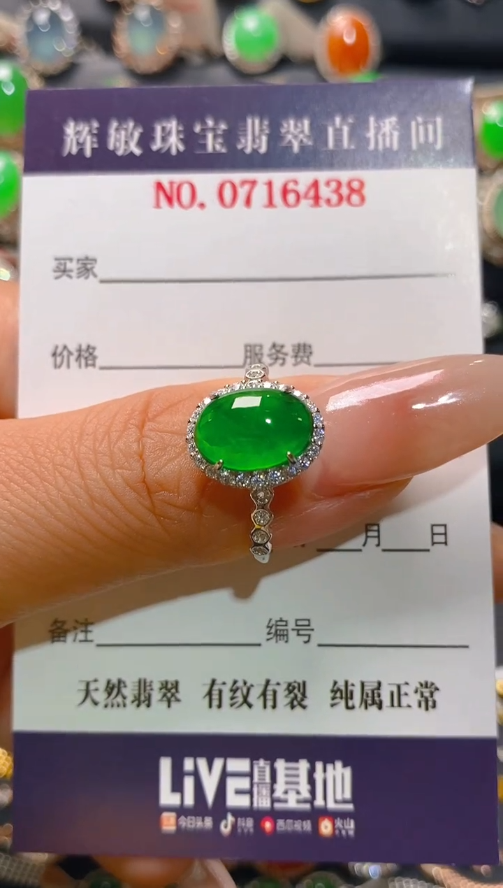 【闪购商品】翡翠耳饰银S925镶嵌天然A货翡翠1