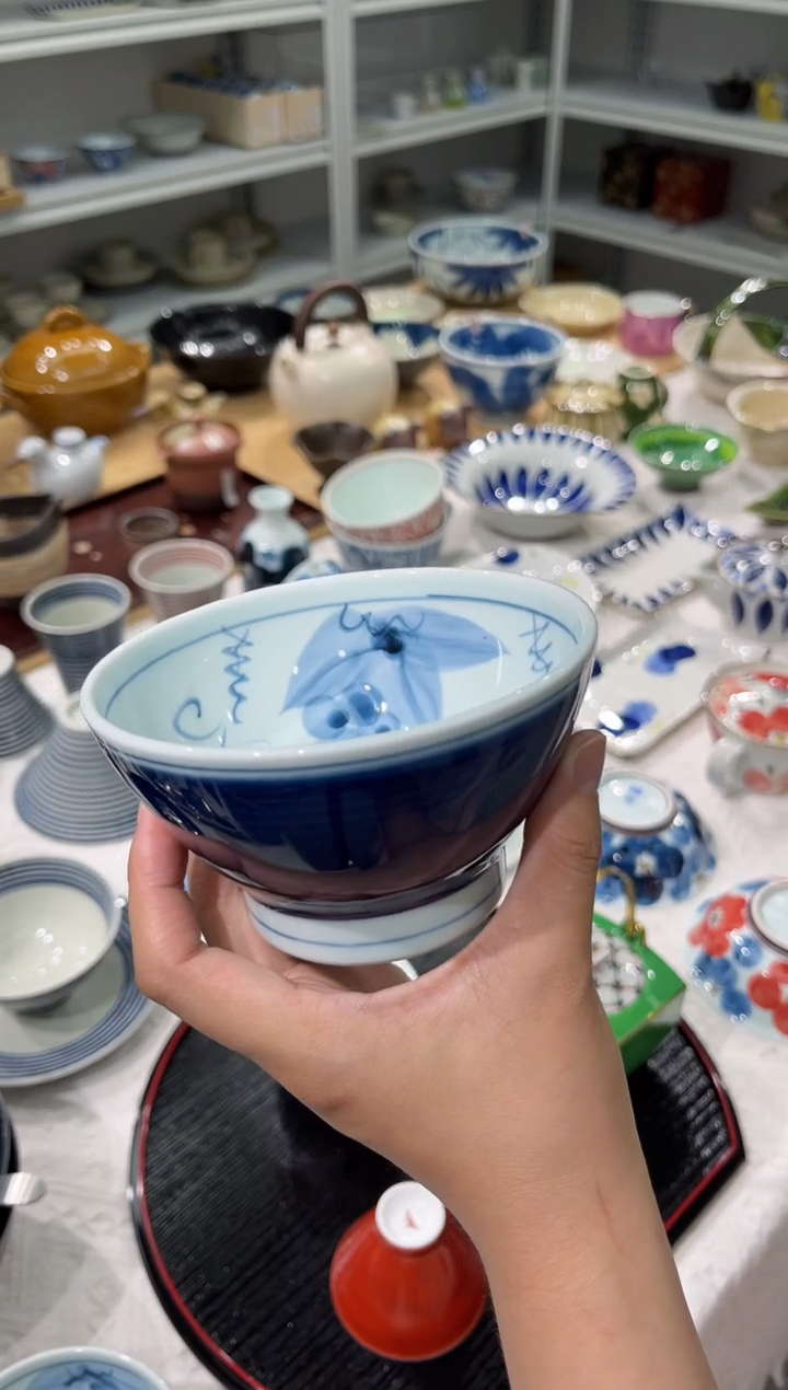 瓷片福利 多福碗（蓝）
