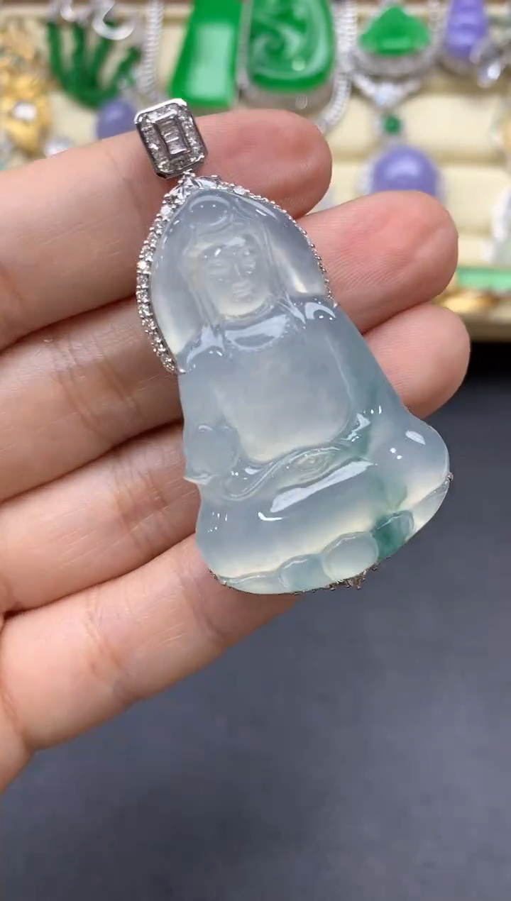 【闪购商品】翡翠颈饰18K金镶嵌681-中国好珍宝