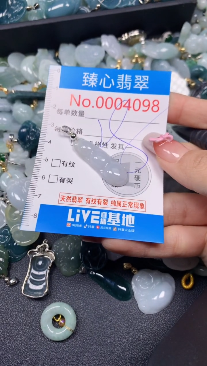 【闪购商品】翡翠颈饰未镶嵌含绳0004098