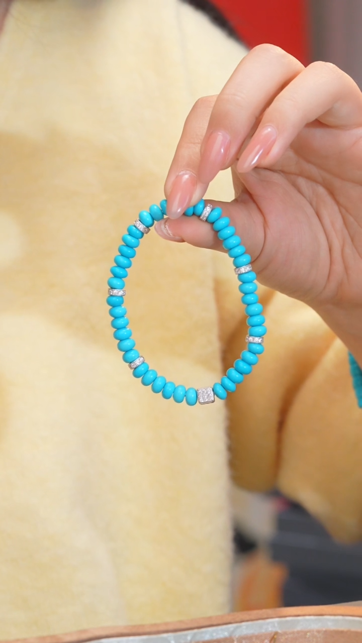 【闪购商品】绿松石手串未镶嵌多样性发@@W5586