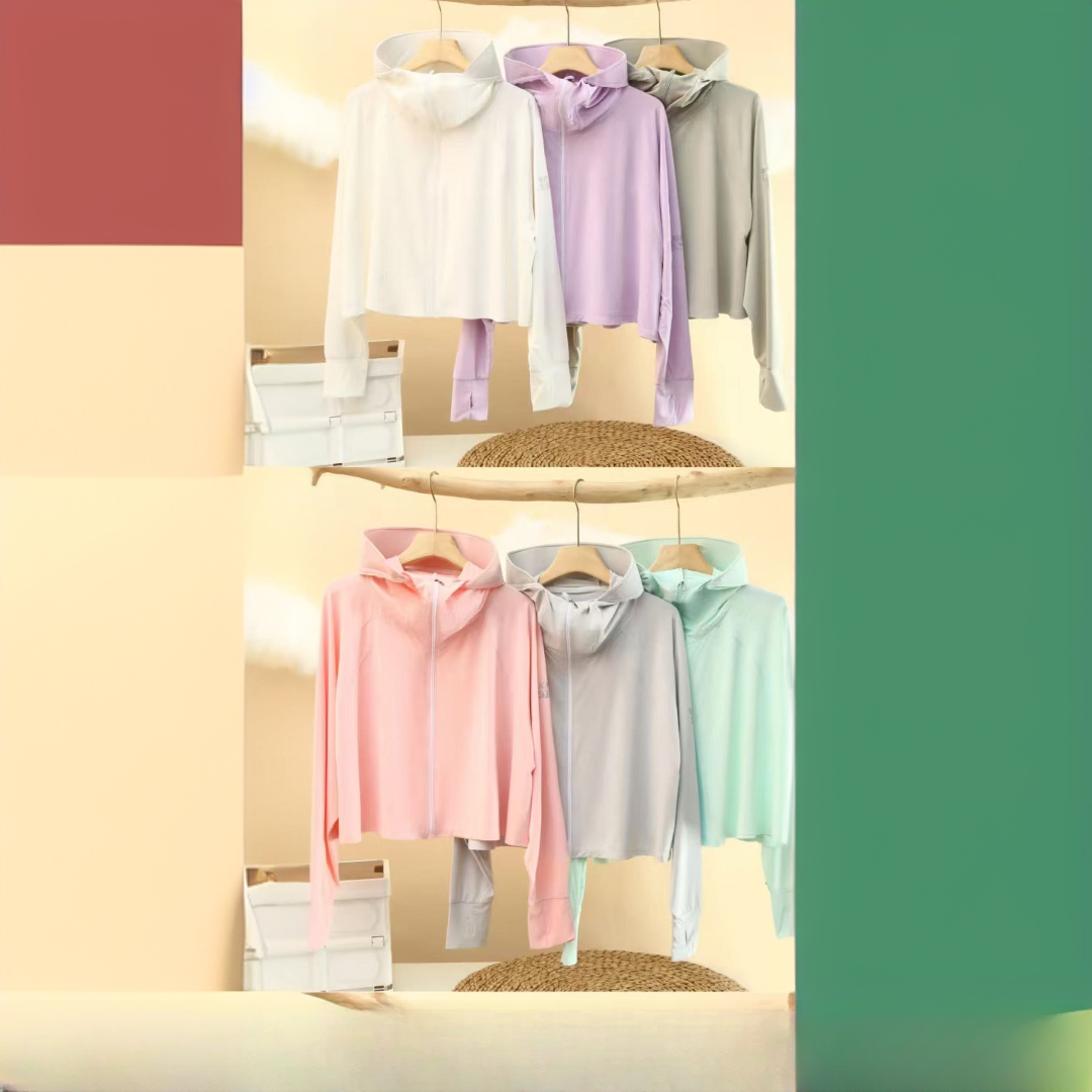 女士成人防晒外套防晒指数连帽凉感遮阳