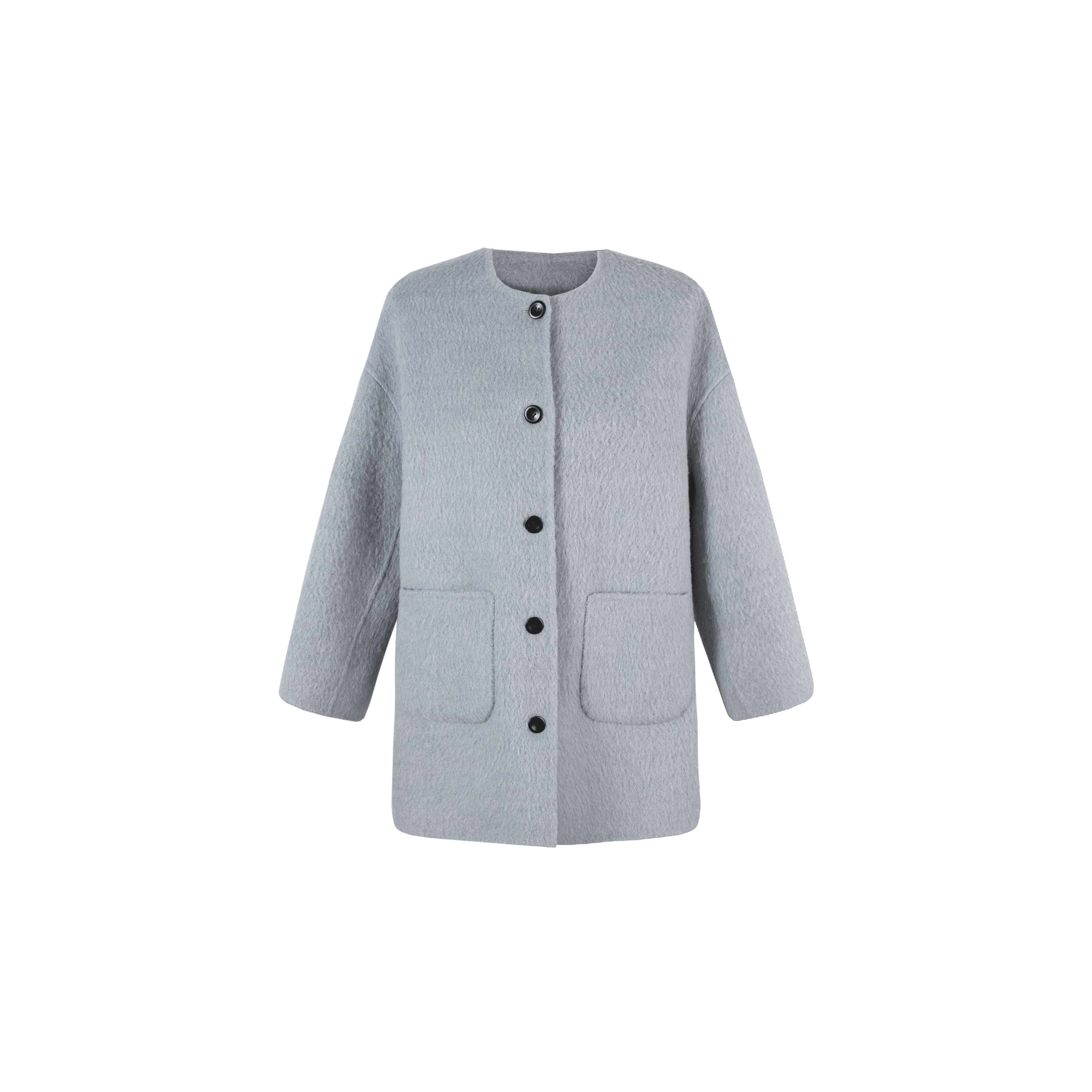 【岚烟】3663冬季新款苏丽大衣双面呢绵羊毛中长款外套CY