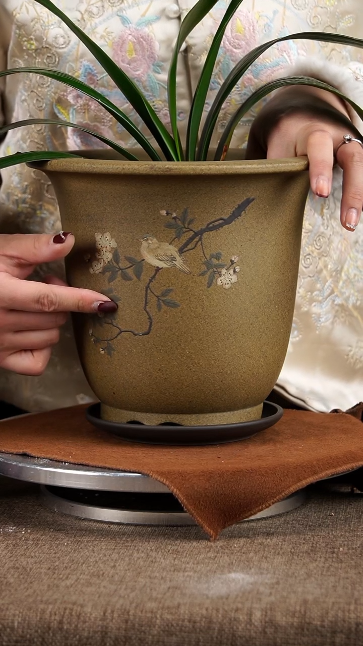 【闪购商品】紫砂花盆紫砂花盆34916+z