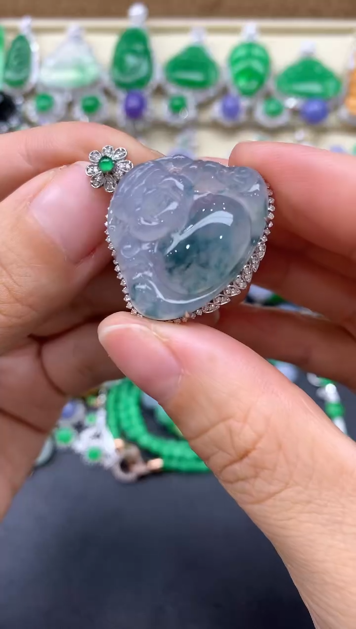 【闪购商品】翡翠颈饰18K金镶嵌532-中国好珍宝