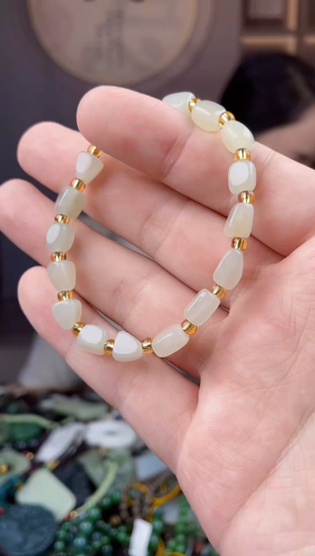 颈饰未镶嵌和田玉拍一发一，多样性发货