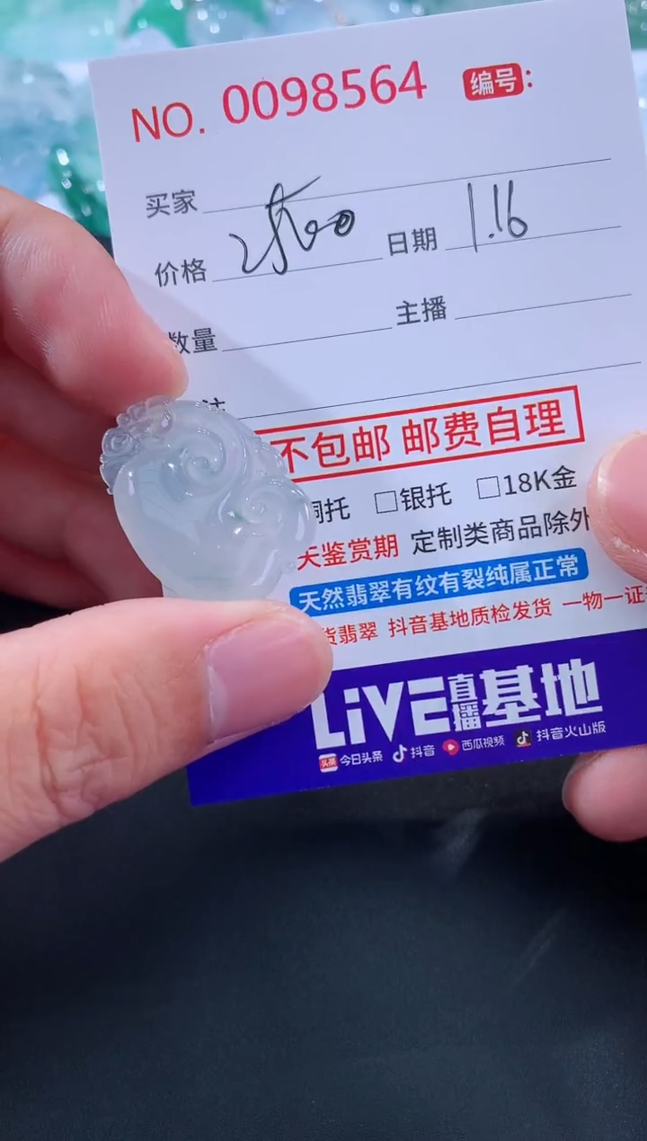 【闪购商品】翡翠颈饰未镶嵌天然缅甸A货翡翠