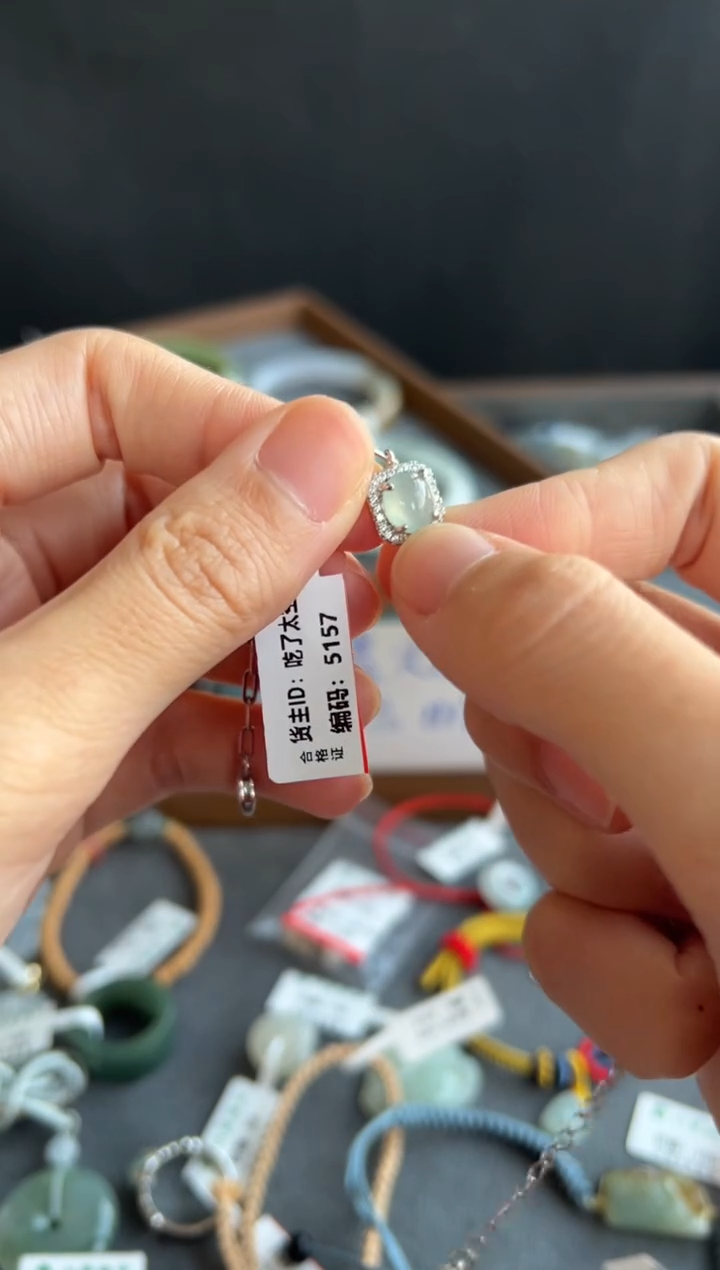 翡翠未镶嵌颈饰5157买断