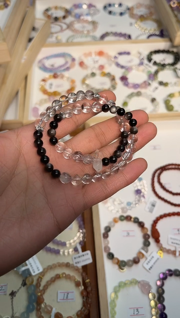 【闪购商品】水晶手链未镶嵌发晶多宝