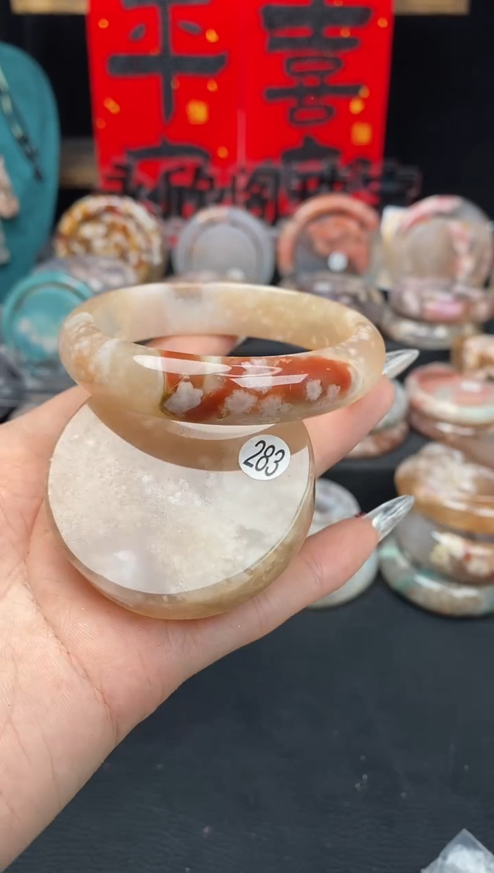 【闪购商品】石英质玉手镯（圆镯）未镶嵌57.8