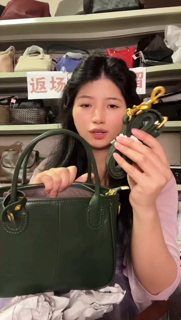 黄牛皮（革）斜挎包新款夏单真皮女包单肩