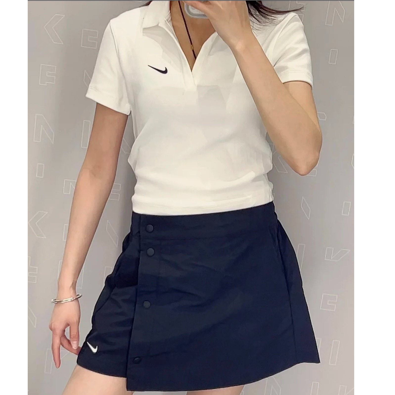 NIKE耐克2025女AS W NSW ESSNTL SS POLO CRP有领短T恤DV7885-133