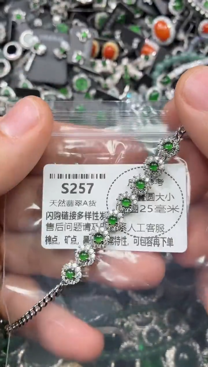 颈饰未镶嵌翡翠S257手链