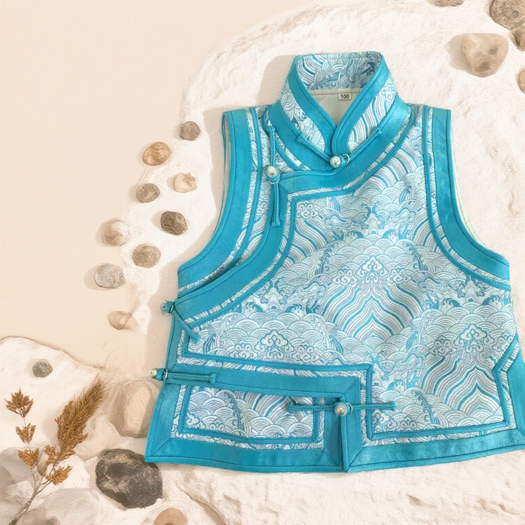 【蒙善妈】新款 马甲  男女宝宝通用走秀拜年服儿童时尚