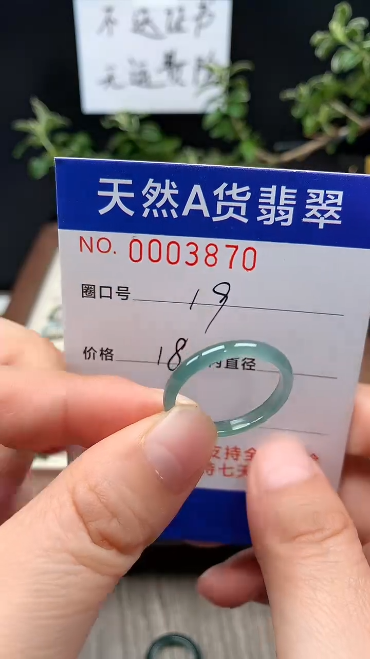 未镶嵌戒指翡翠19#
