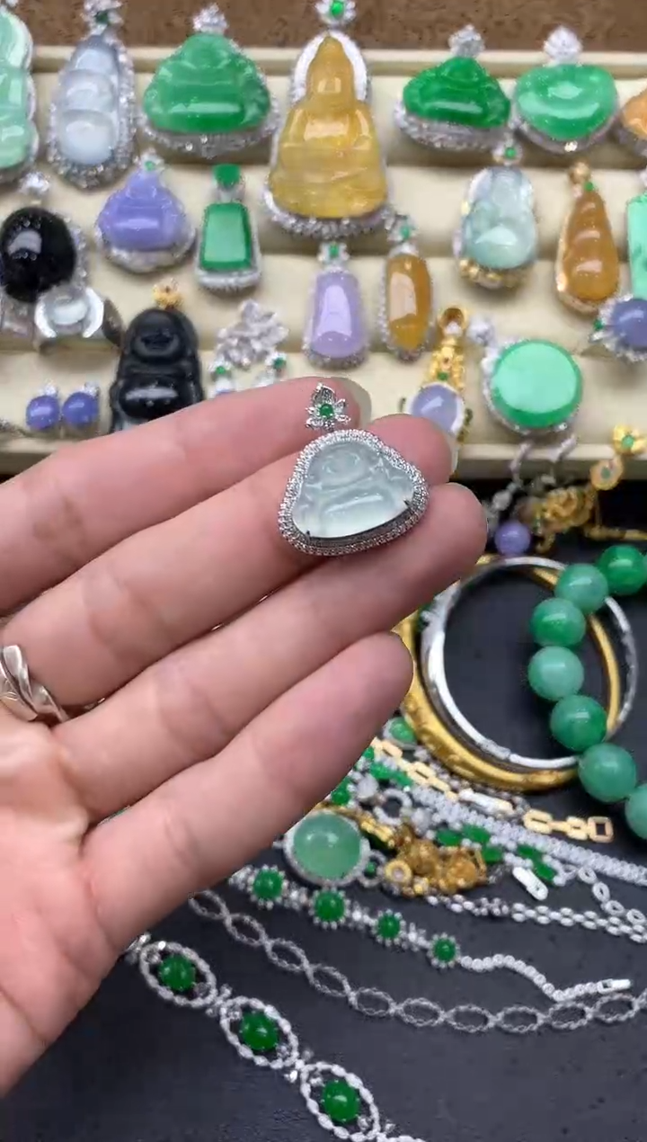 【闪购商品】翡翠颈饰18K金镶嵌284-中国好珍宝