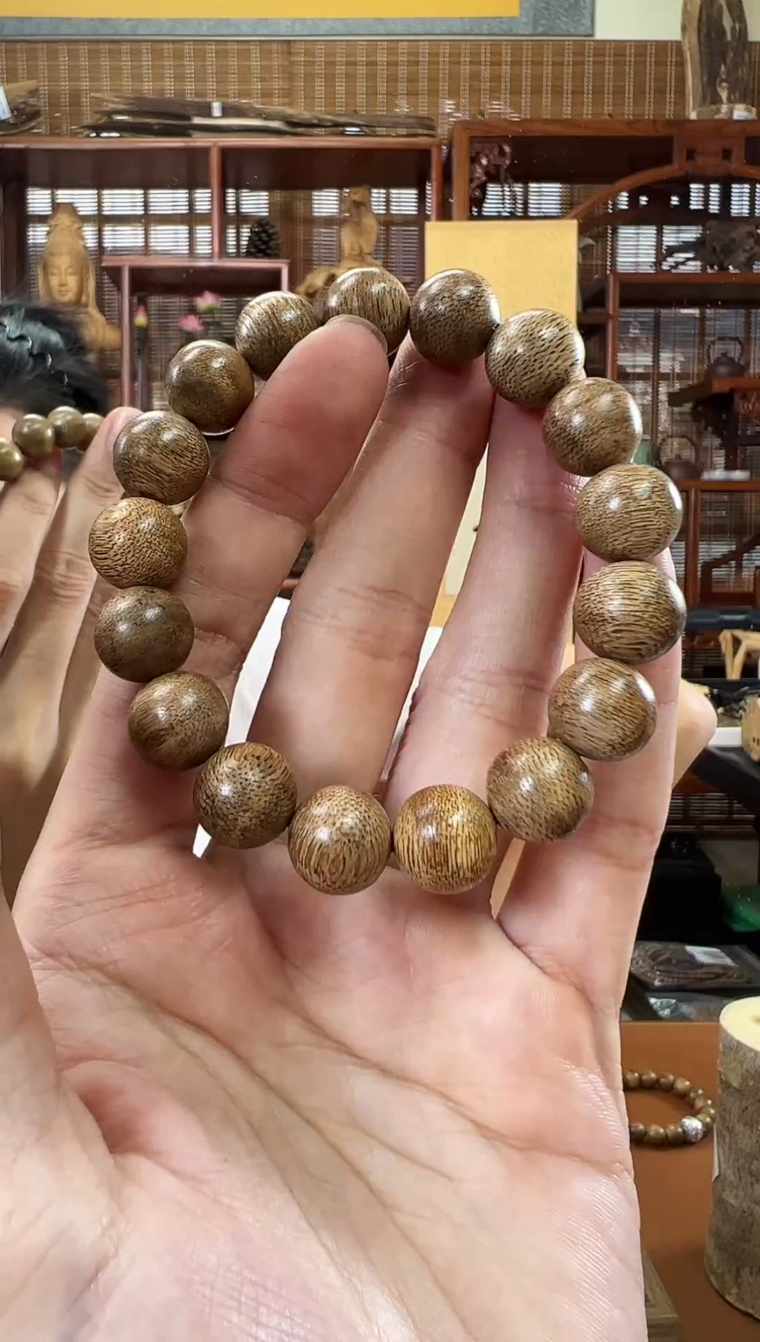 【闪购商品】沉香木手串海南尖峰岭国香白木香1.2mm多样性发一