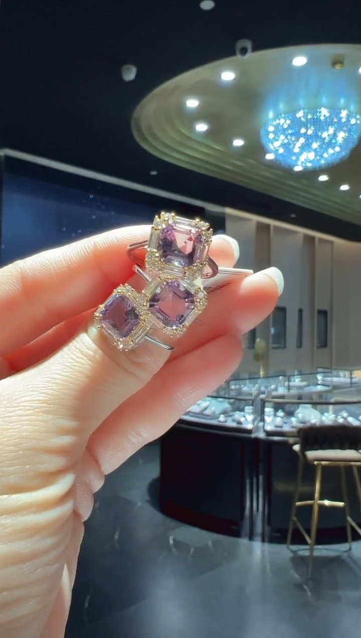 【闪购商品】水晶戒指银S925镶嵌18】多样性发其一