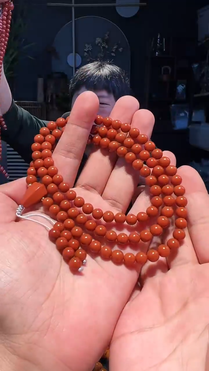 【闪购商品】南红玛瑙手串未镶嵌7小+108多圈