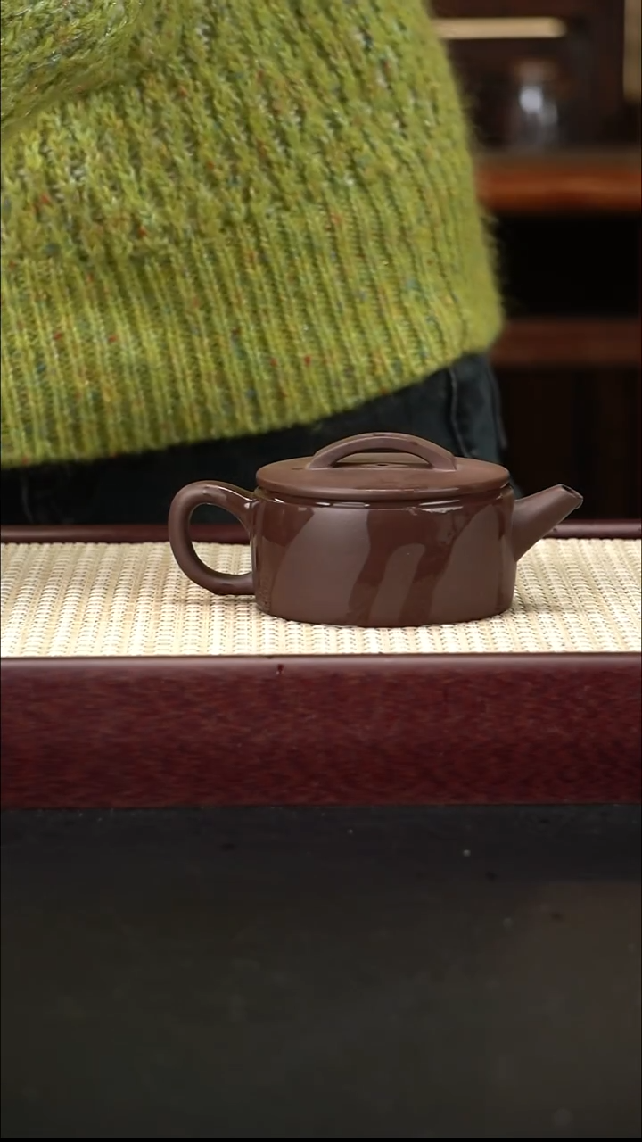 茶壶紫砂老紫泥 汉瓦