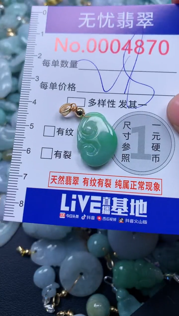 颈饰未镶嵌翡翠4870