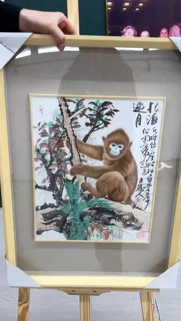 【闪购商品】绘画王冠人-1.5平尺-工笔-带框