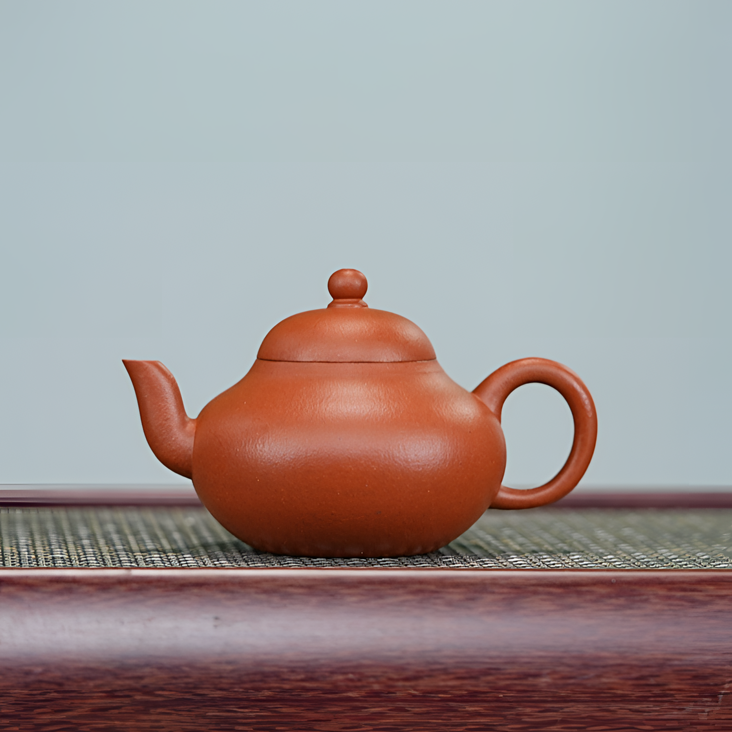 宜兴原矿紫砂壶 原矿朱砂 全手工梨式壶 紫砂壶