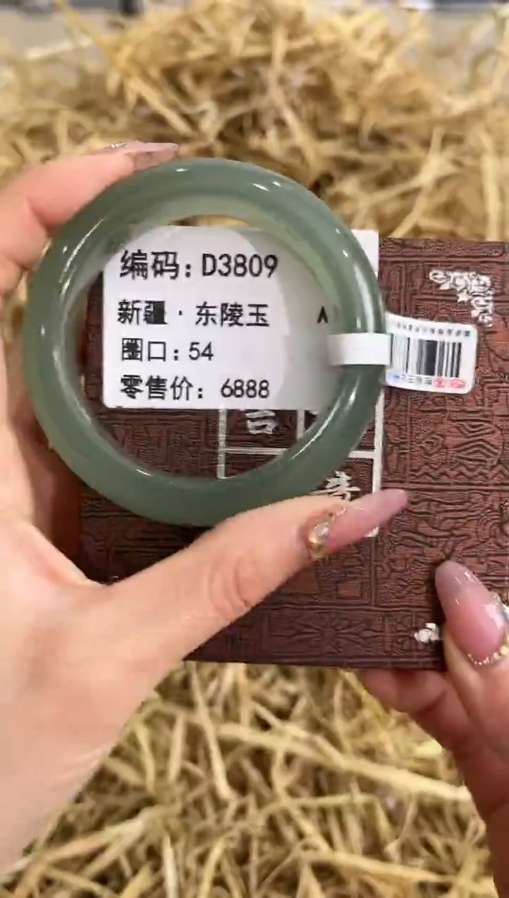 未镶嵌手镯石英质玉D3809