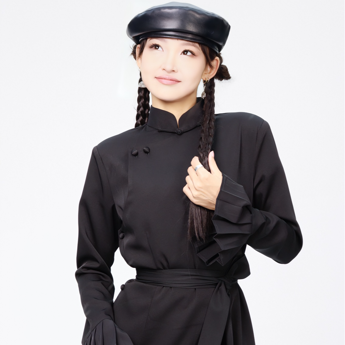 【黛尔玛精品服饰1】四季女士新款气质显瘦民族风中长连衣裙Z3081