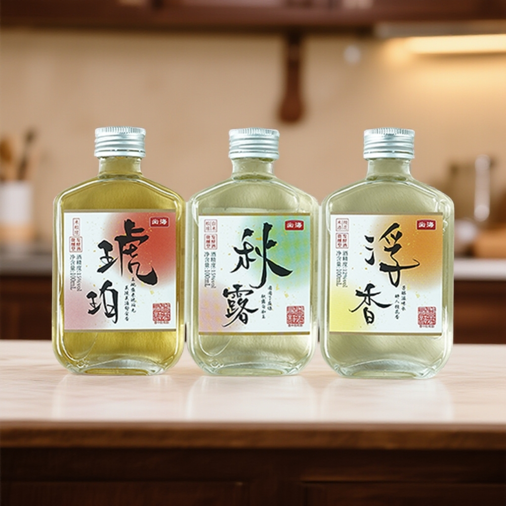 出海3瓶装半甜型纯米粮食酿造聚会家宴15度约会微醺低度酒