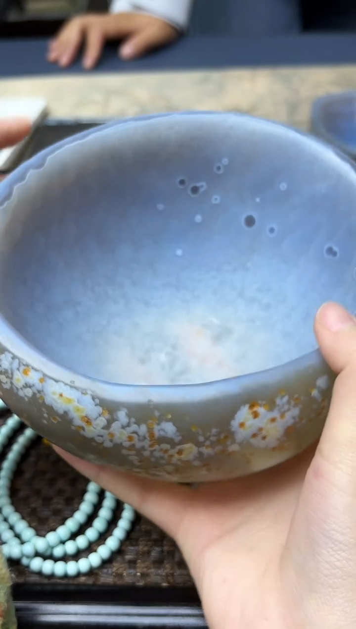 未镶嵌车挂玛瑙/玉髓玛瑙碗摆件GW