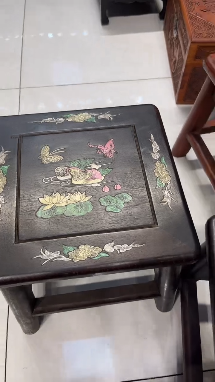 【闪购商品】木连年有余富贵凳