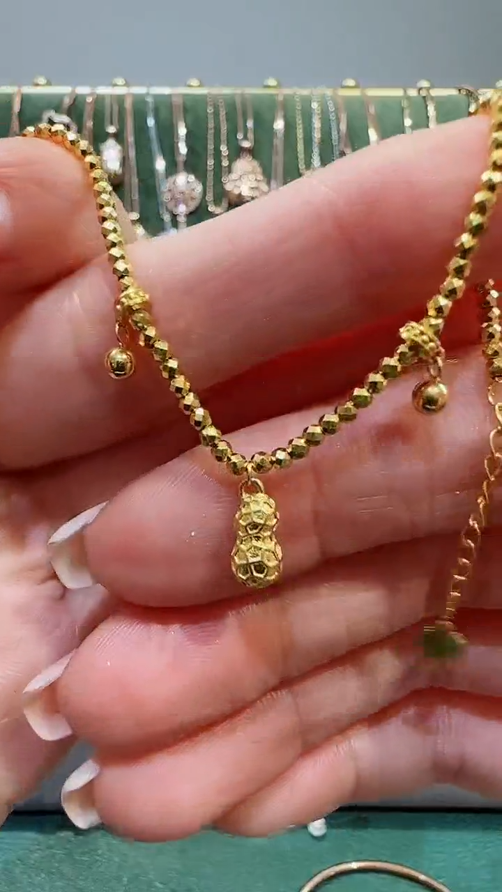 【闪购商品】18K金手链18K金时尚花生手链