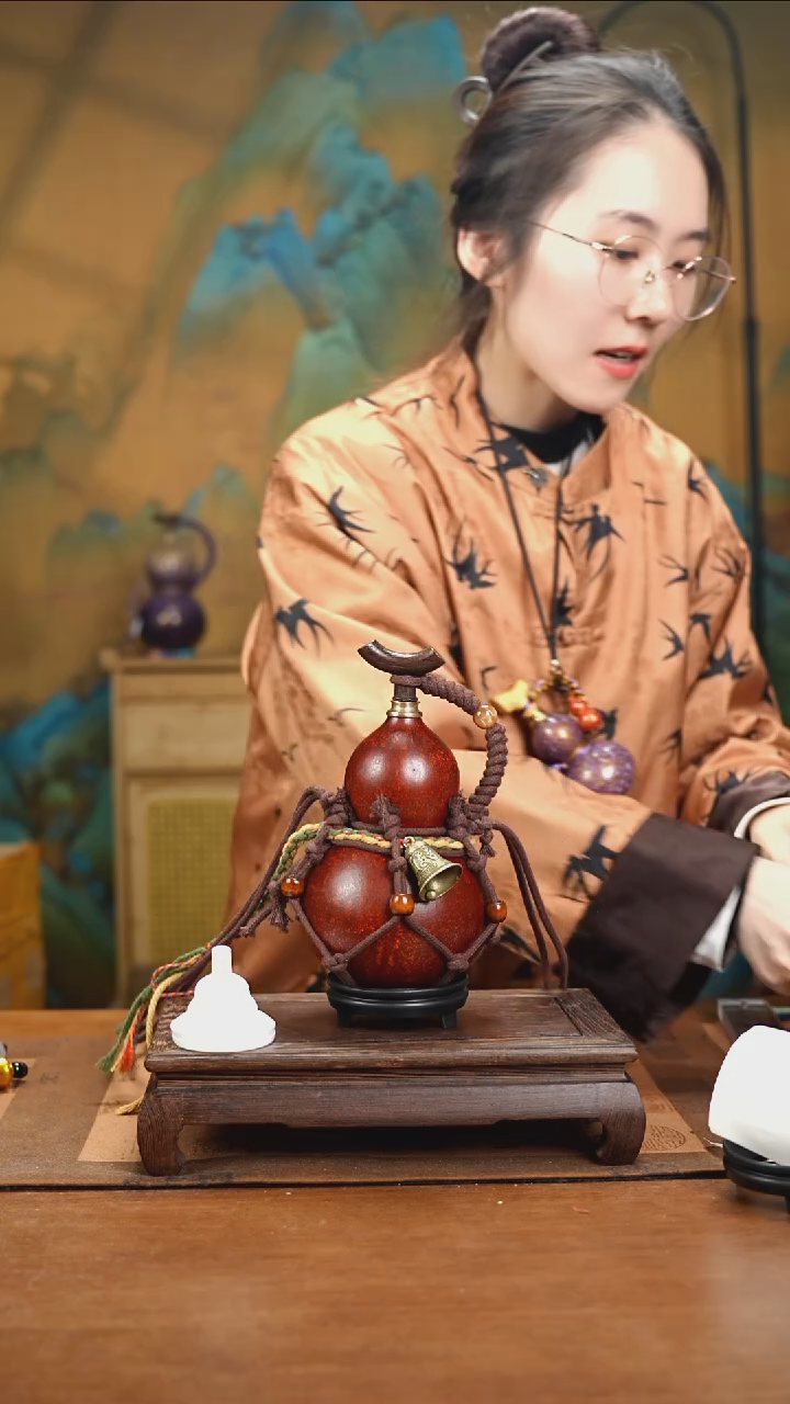 XG040网兜款大漆酒葫芦（现货现发）