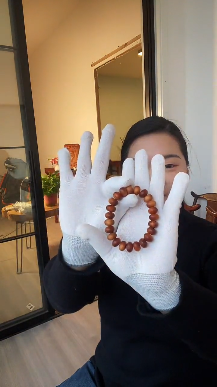 木质实木算盘珠卡12手串