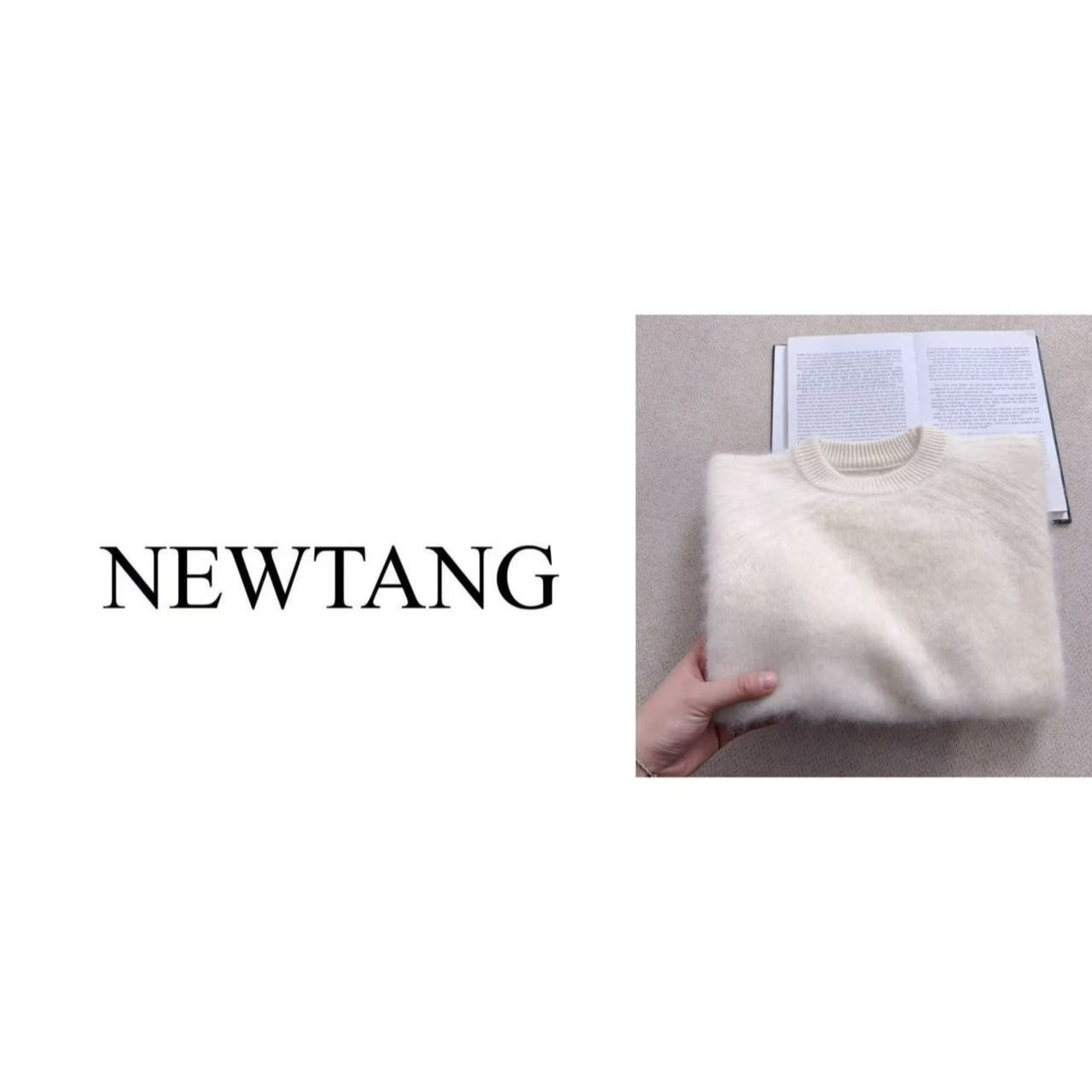 【鹿鸣】1221 100%羊毛圆领毛衣女高级感长袖软糯针织上衣