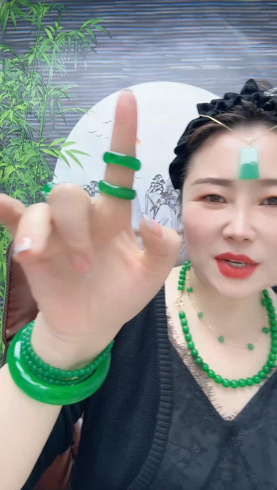 翡翠戒指未镶嵌指环