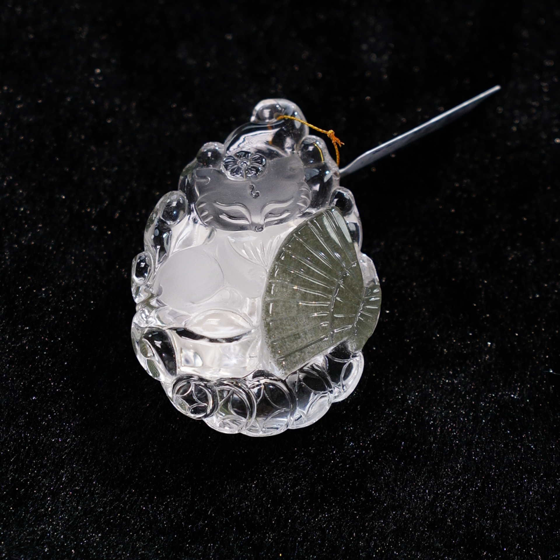 晶匠绿幽灵凤九吊坠   编号JP56080