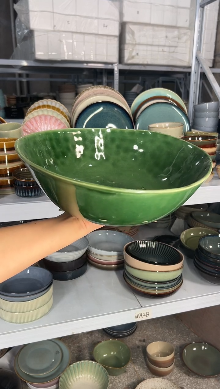 陶瓷外贸尾货瑕疵满20包邮X 大汤碗