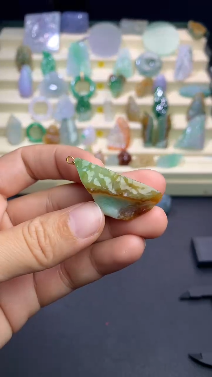 【闪购商品】定制翡翠18K金镶嵌