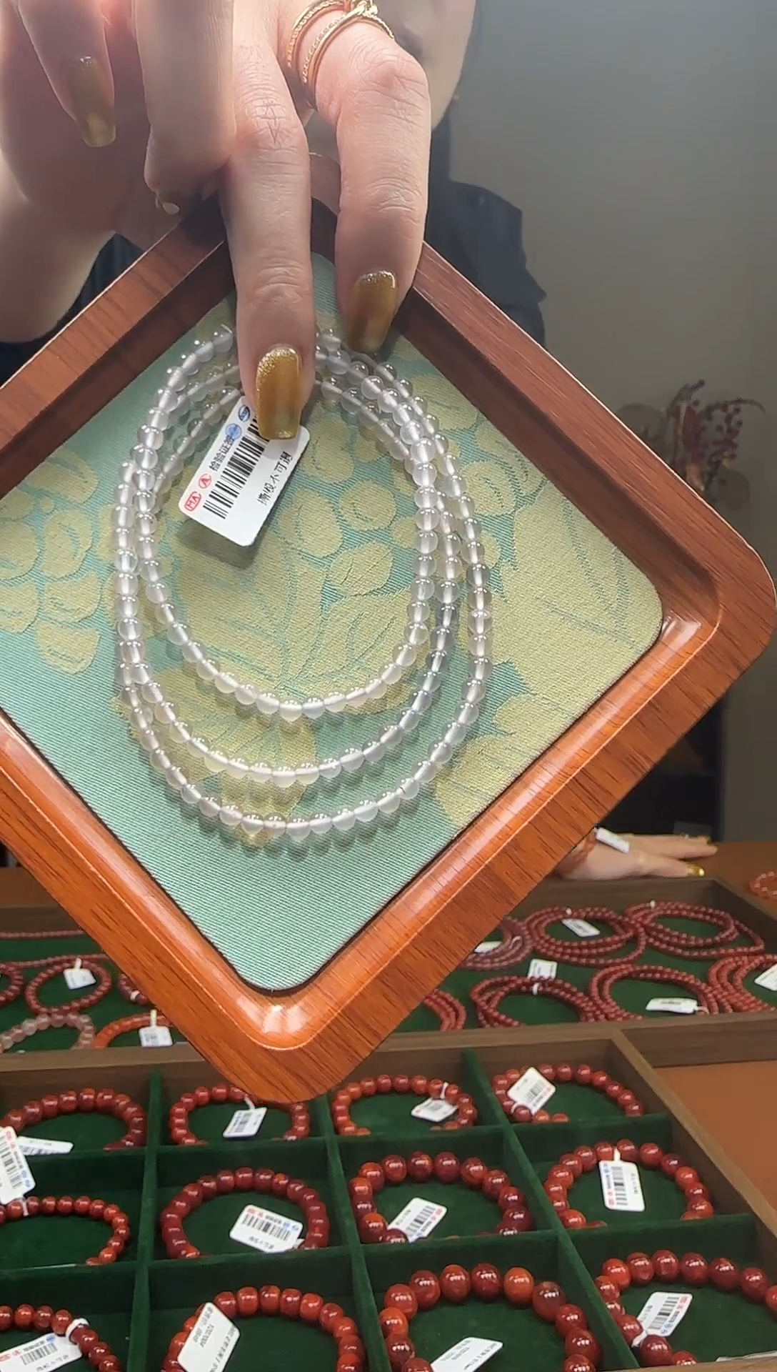 【闪购商品】南红玛瑙手链未镶嵌天然南红4mm/yz01589多样性发货