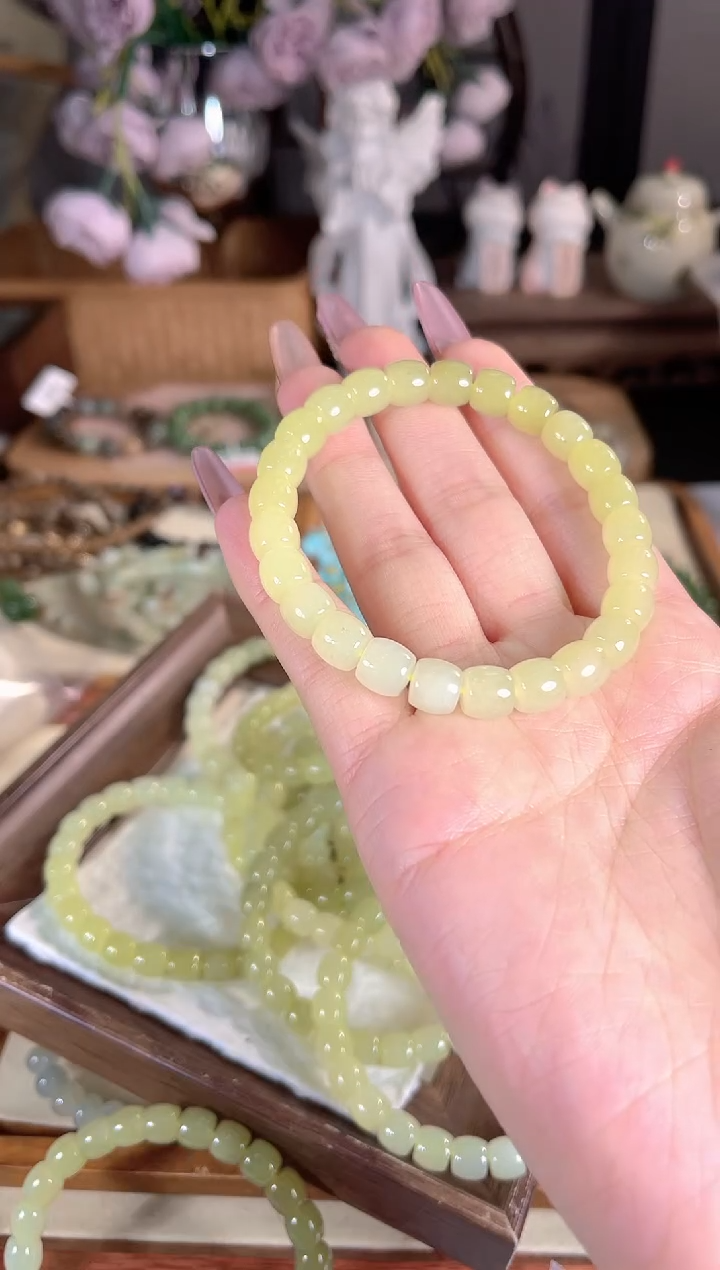 未镶嵌手链和田玉多样性发其一孤品默认微瑕