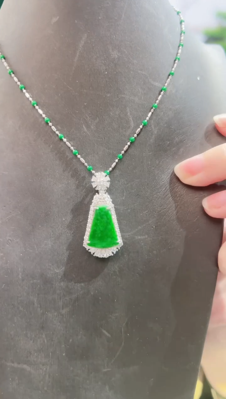 【闪购商品】翡翠颈饰银S925镶嵌888888888888