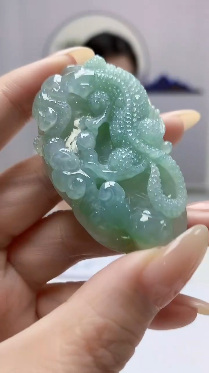 【闪购商品】定制翡翠未镶嵌0405DD-毛货挂件30